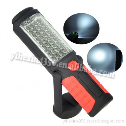 2017 Hot Sale 36+5LED Bright Magnetic & 360 Degree Rotating Stent Torch Flashlight With Magnet
